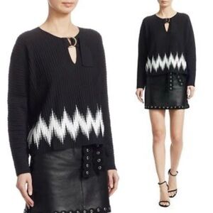 NWOT Maje Martha Zig Zag Sweater